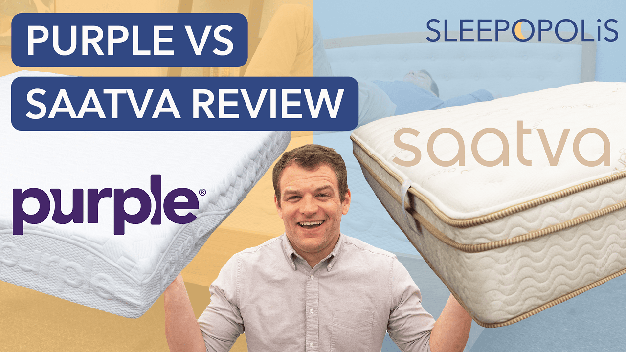 purple hybrid vs. saatva mattress review