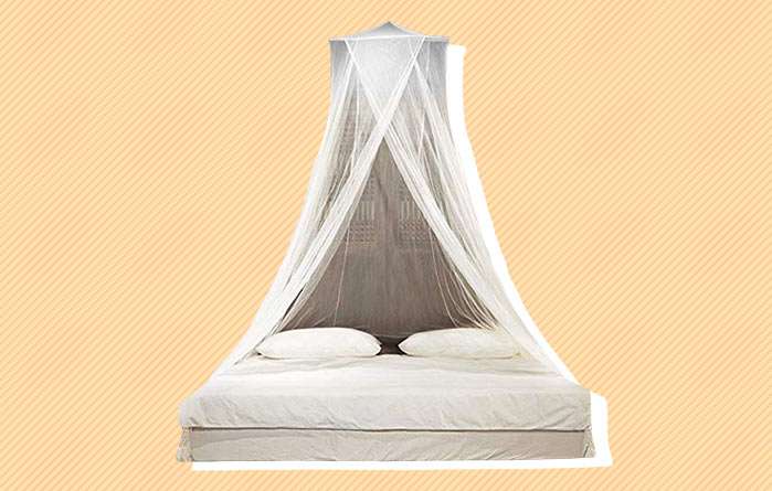 Just Relax Four Corner Post Elegant Mosquito Net Bed Canopy Set