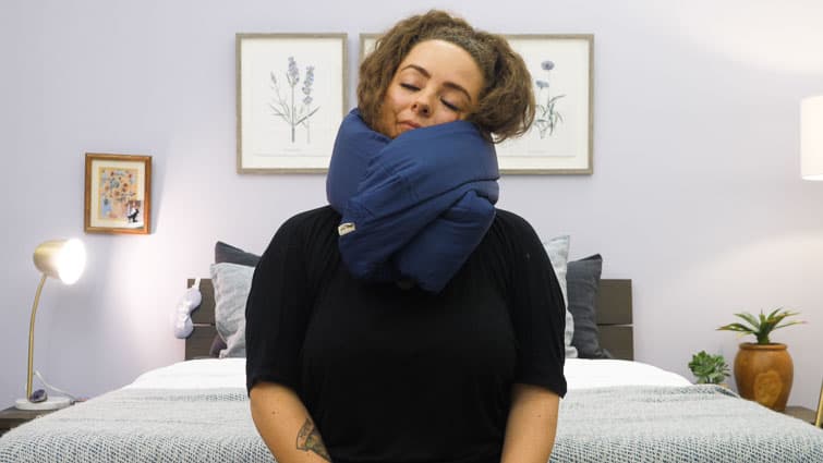  Huzi Infinity Pillow - Home Travel Soft Neck Scarf