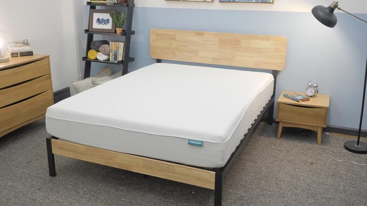 OkiOki mattress on bedframe