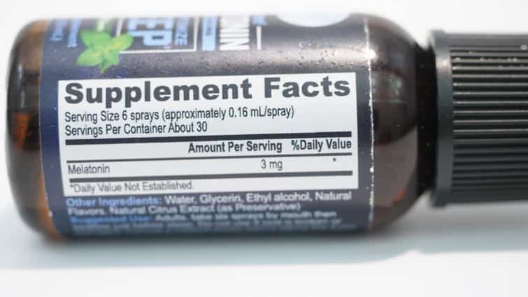 Ingredients of Onnit Instant Melatonin Spray