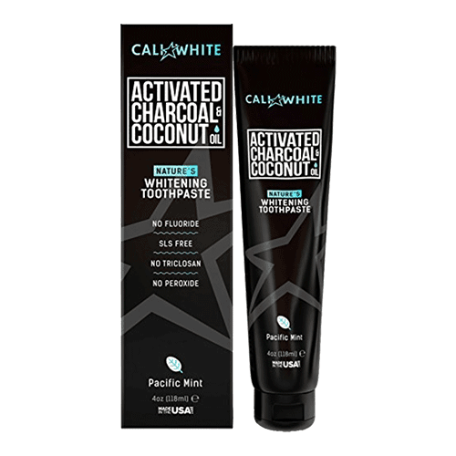 Cali White Activated Charcoal & Organic Coconut Oil Whitening Toothpaste