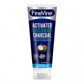 FineVine Activated Charcoal Coconut Whitening Toothpaste