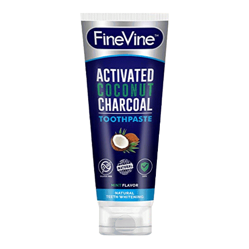 FineVine Activated Charcoal Coconut Whitening Toothpaste