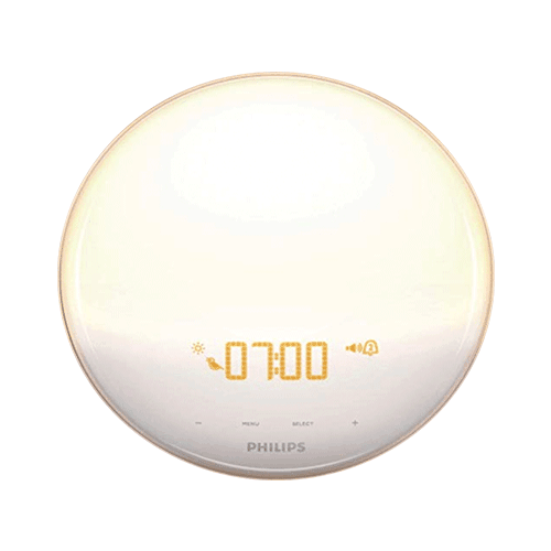 Philips Wake-Up Light Alarm Clock with Colored Sunrise Simulation & Sunset Fading Night Light