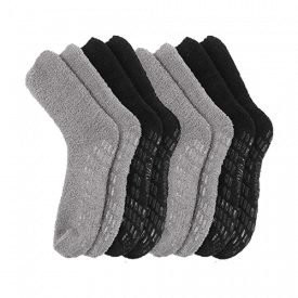 Pembrook Fuzzy Slipper Socks with Grippers for Women and Men - Non Skid  Socks/No Slip Fuzzy Socks  Hospital Socks with Grips for Women and  Hospital Socks for Men with Grips : : Clothing, Shoes & Accessories