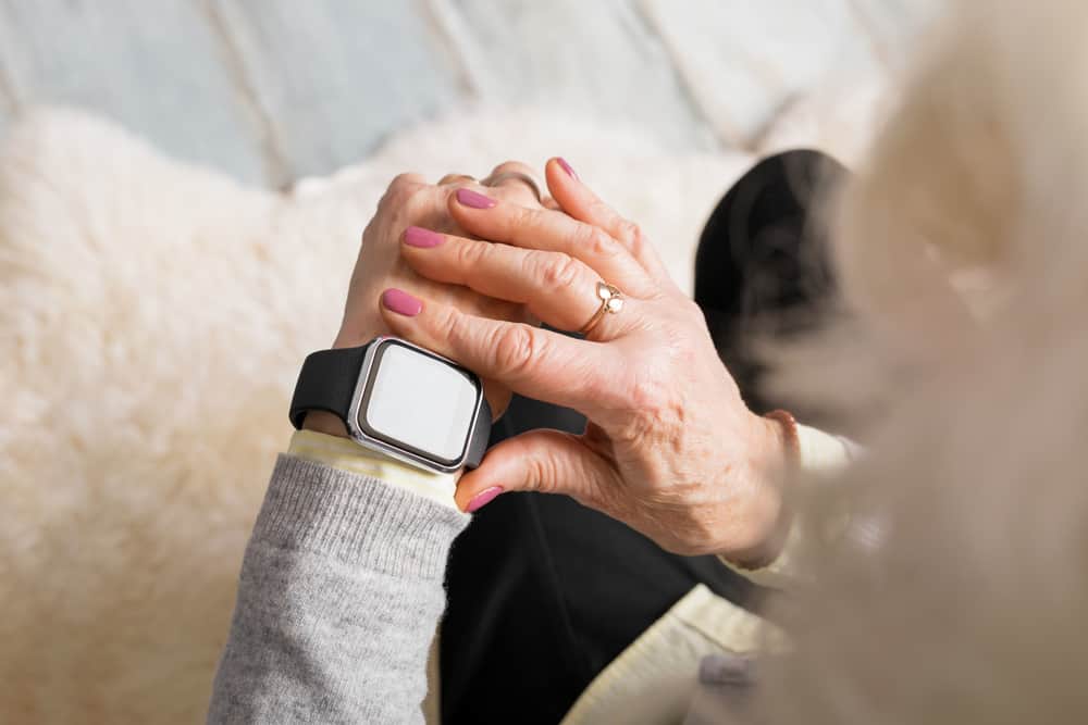 Person Using a Smart Watch