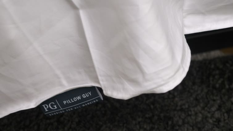 pillow guy label