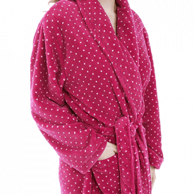 Alexander Del Rossa Women’s Plush Fleece Robe