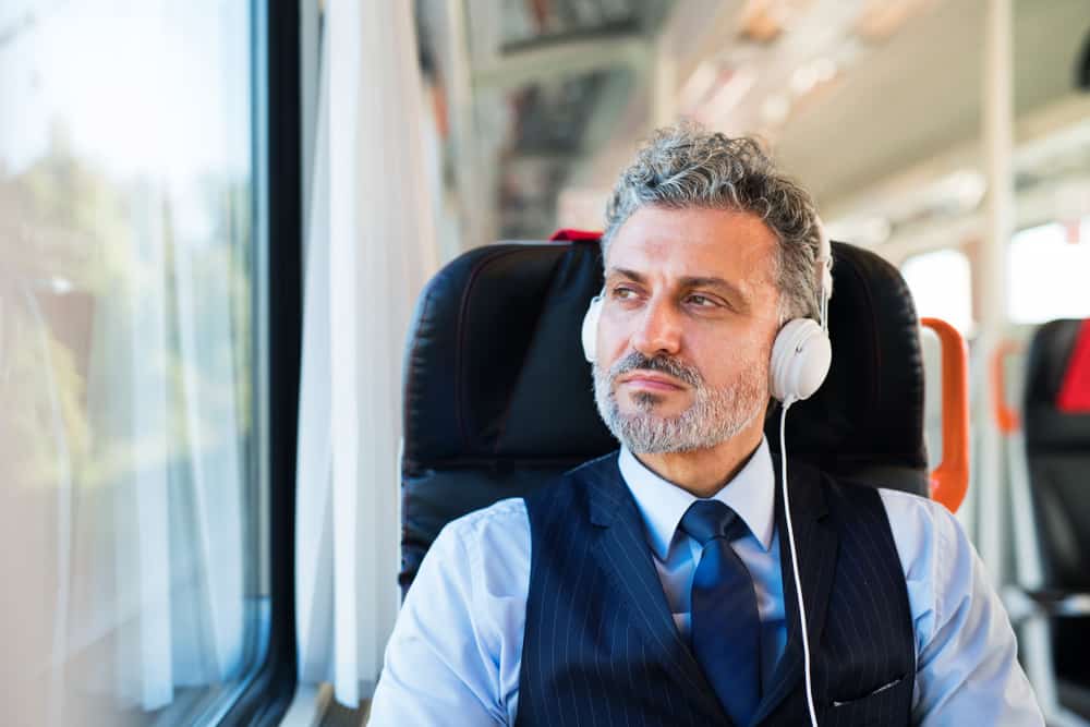 Man in Noise Cancelling Headphones