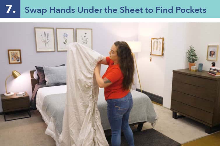 How to fold a fitted sheet-step seven