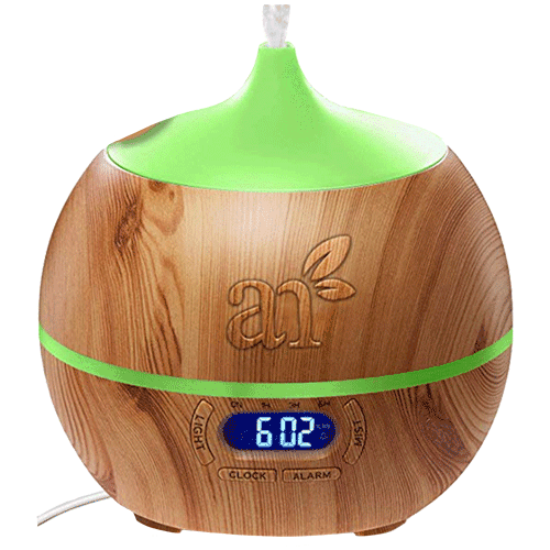 ArtNaturals Essential Oil Diffuser and Humidifier with Bluetooth Speaker Clock