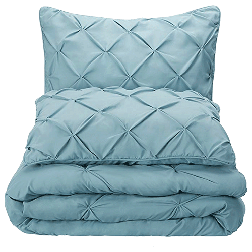 AmazonBasics Pinch Pleat Comforter Bedding Set