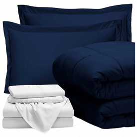 Bare Home Bed-in-A-Bag 7 Piece Comforter & Sheet Set