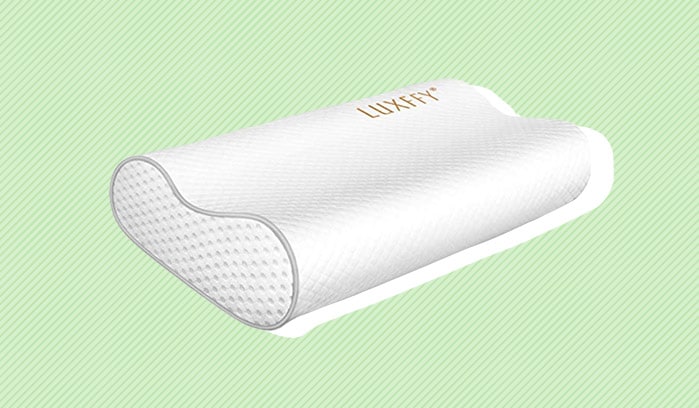 LUXFFY Memory Foam Sleeping Pillow: Cervical Contour Pillows for