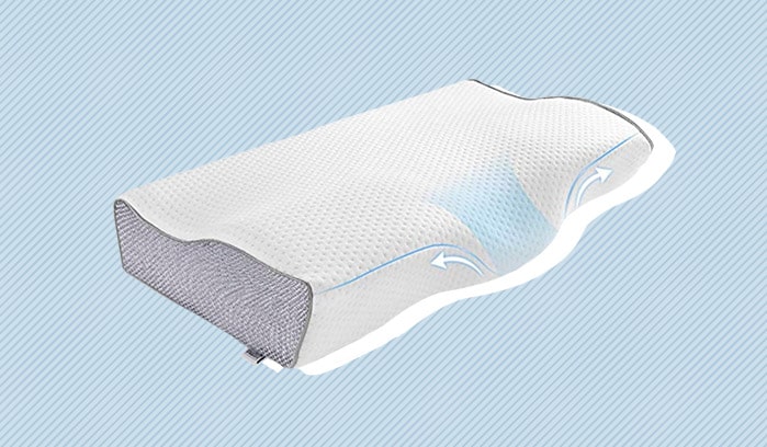 LUXFFY Memory Foam Sleeping Pillow: Cervical Contour Pillows for