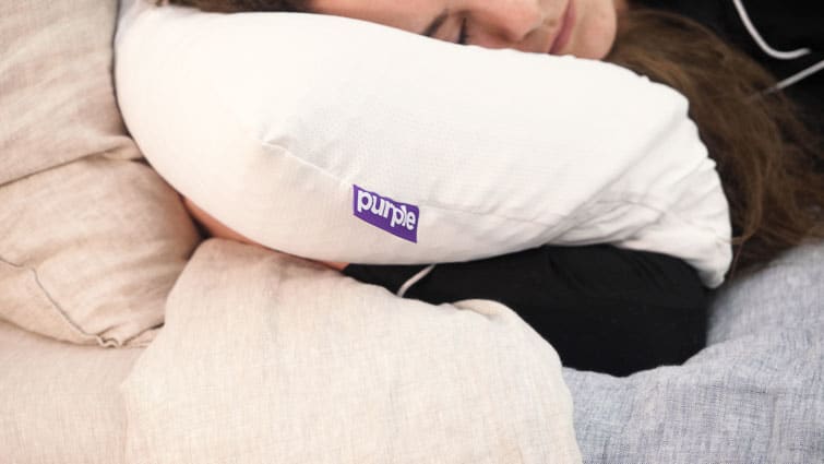 cleaning purple harmony pillow