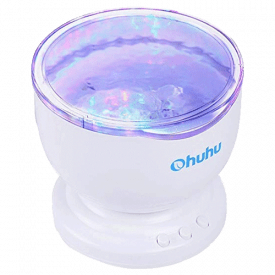Ohuhu Ocean Wave Night Light Projector and Music Player