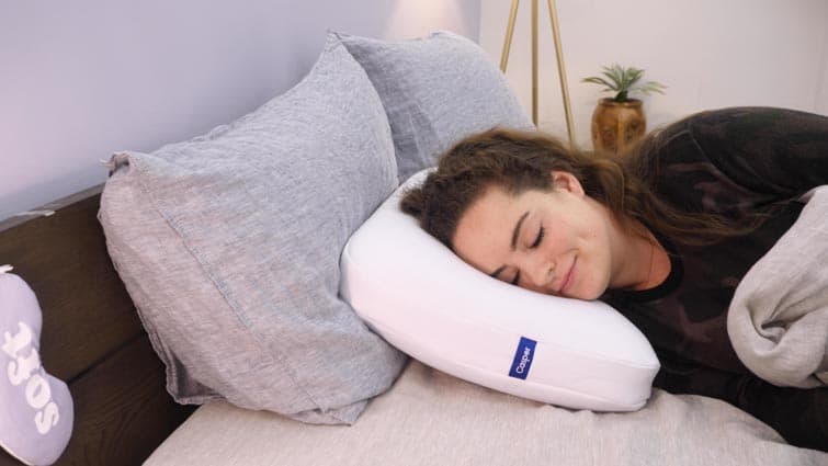 casper foam pillow side sleeping