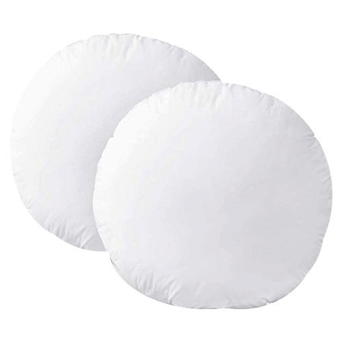 HOMEIDEAS Plush Round Throw Pillow Inserts