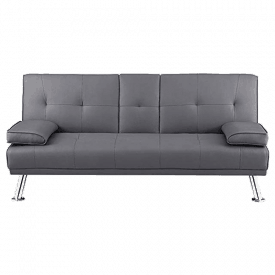 Naomi Home Futon Sofa Bed with Armrest