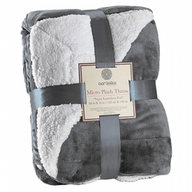 Genteele Sherpa Throw Blanket