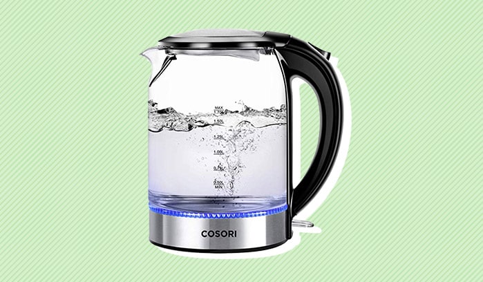 Cosori 1.7L Electric Kettle(BPA-Free)Cordless Glass Boiler Hot Water& Tea Heater