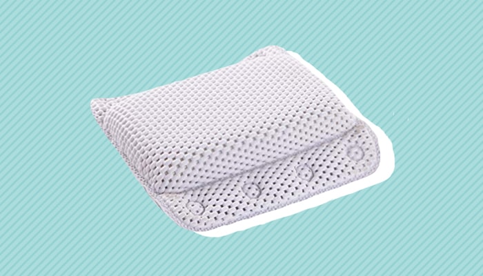 BINO Non-Slip Cushioned Bath Pillow with Suction Cups, White - Spa Pil –  SHANULKA Home Decor