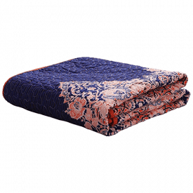 Exclusivo Mezcla Luxury Reversible 100% Cotton Paisley Quilted Bed Blanket