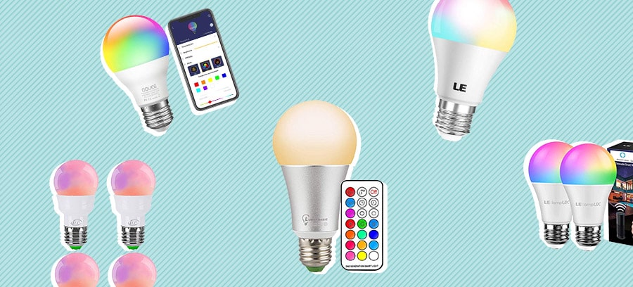 RGB Light bulbs with Remote to change the Color - iLC LED Light