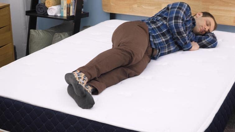 Side sleeping on the Brooklyn Bowery Mattress