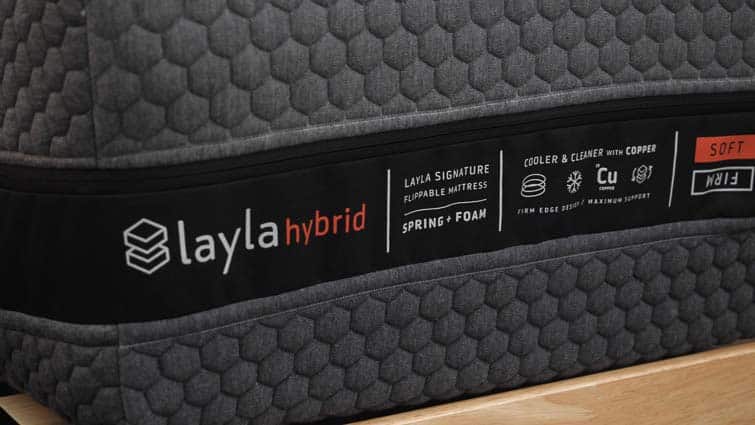 Layla Hybrid Mattress Tag