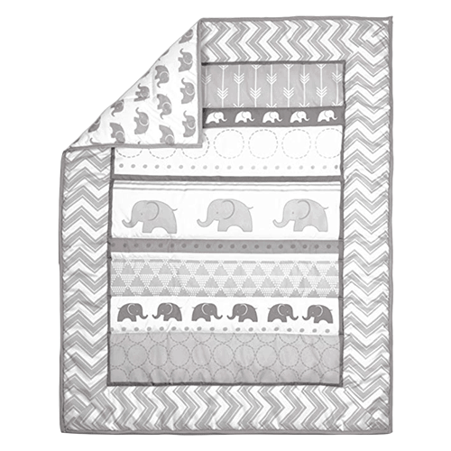 Belle Elephant Walk Jungle Crib Bedding Set
