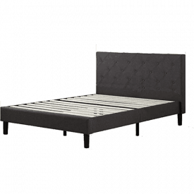 Zinus Shalini Upholstered Diamond Stitched Platform Bed