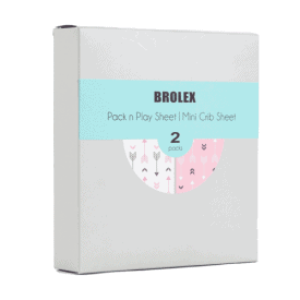 BROLEX 2-Pack Playard Sheet Set