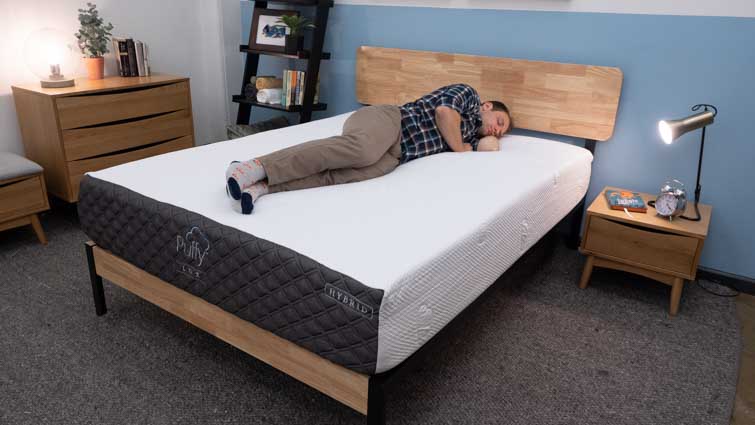 puffy lux hybrid side sleeper