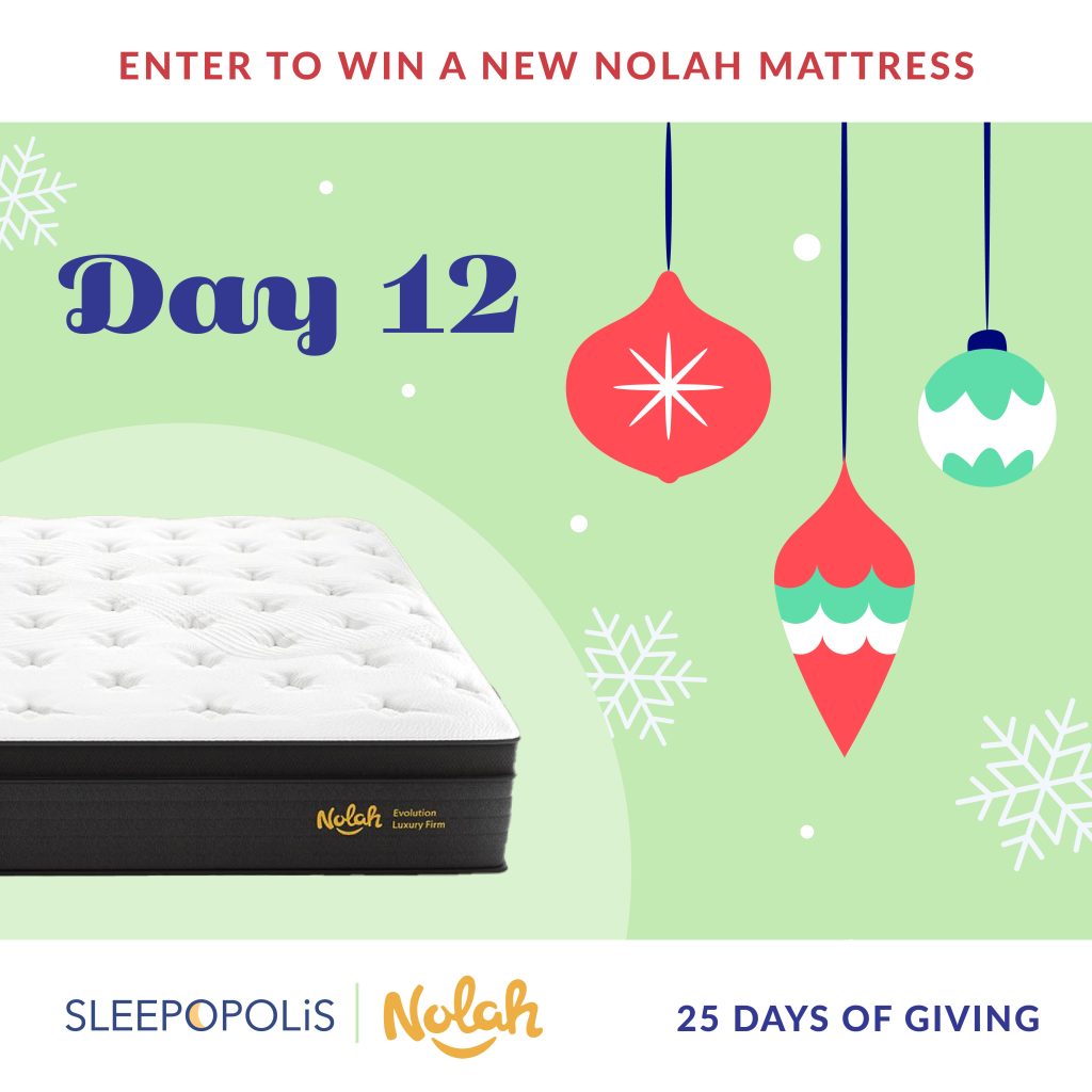 25 Days of Giving 2023 Nolah Mattress Giveaway Sleepopolis