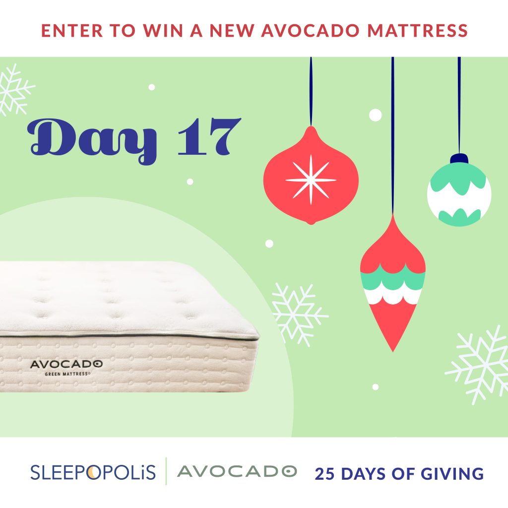 25 Days of Giving 2022 Avocado Green Mattress Giveaway! Sleepopolis
