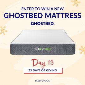 25 Days Of Giving 2021 – GhostBed Mattress Giveaway! | Sleepopolis