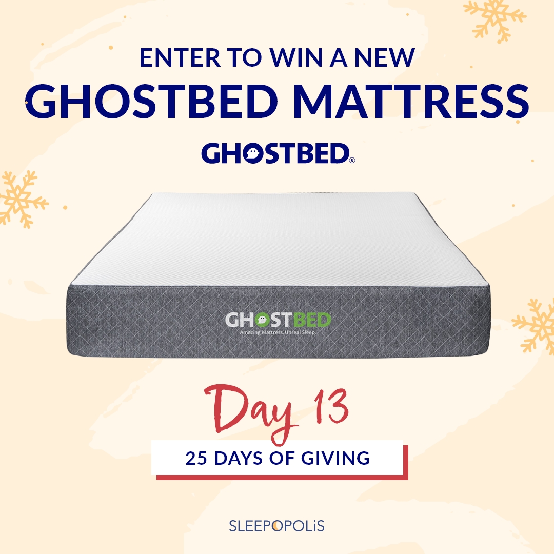 25 Days of Giving 2021 GhostBed Mattress Giveaway! Sleepopolis