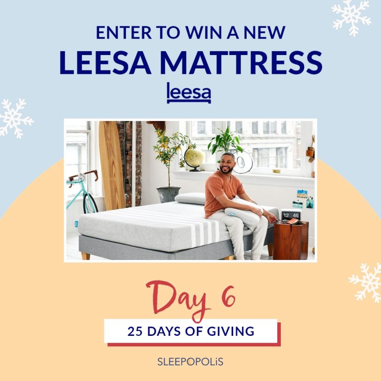 25 Days Of Giving 2021 – Leesa Mattress Giveaway! | Sleepopolis