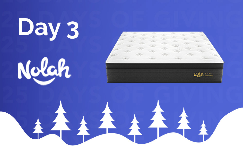 25 Days of Giving 2024 Nolah Mattress Giveaway Sleepopolis