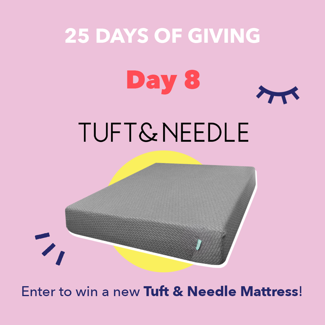 25 Days of Giving 2021 Tuft & Needle Mint Mattress Giveaway