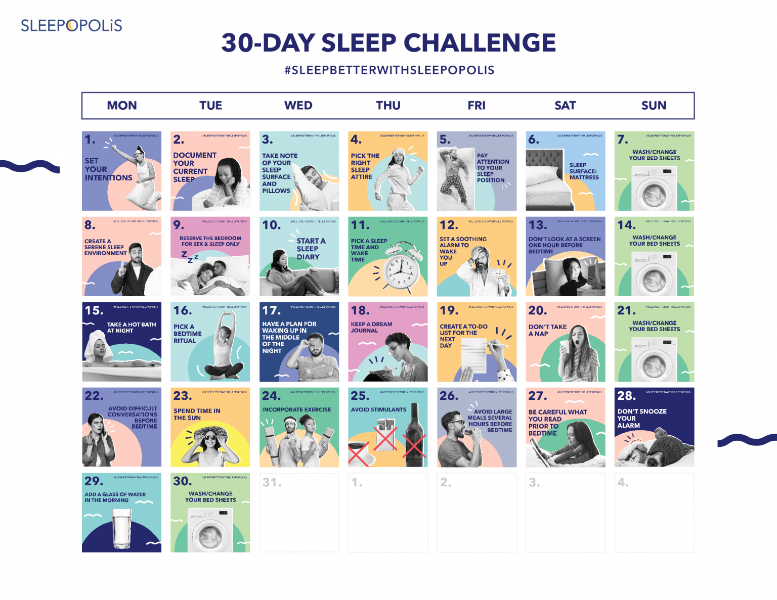 30-Day Sleep Hygiene Plan | Sleepopolis