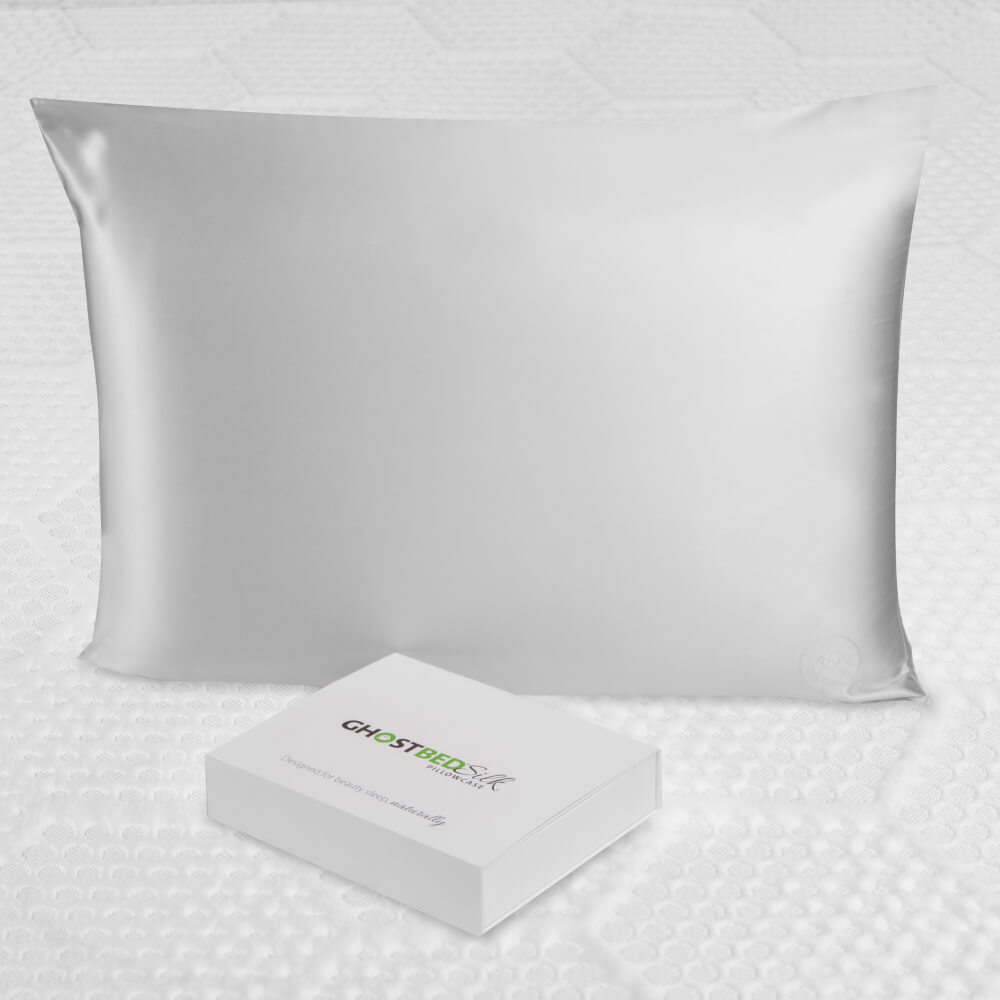 GhostBed Silk Pillowcase - 100% Mulberry Silk