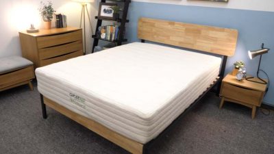 The GhostBed Natural mattress in the Sleepopolis studio.