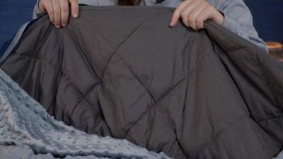 LUXOME Removable Cover Weighted Blanket