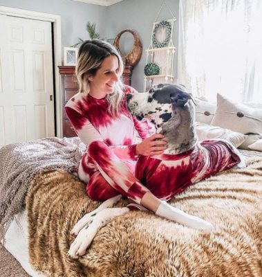 Dog and owner online matching pyjamas