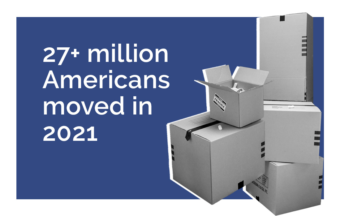 27 Million Americans Moved in 2021