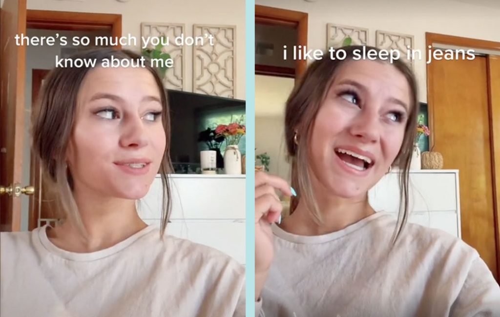 Viral Sleeping in Jeans TikTok Highlights Potential Concerns